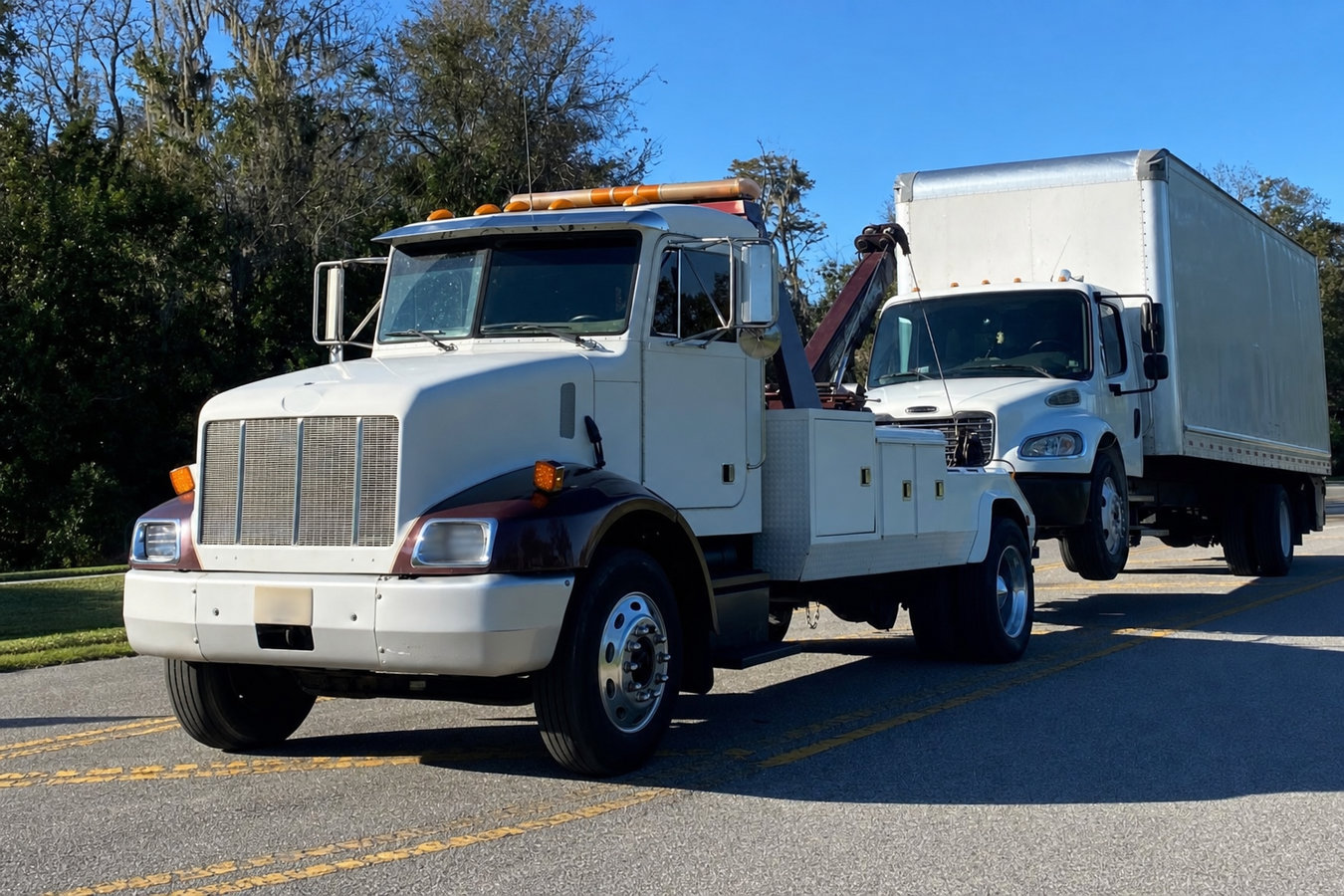 Truck towing